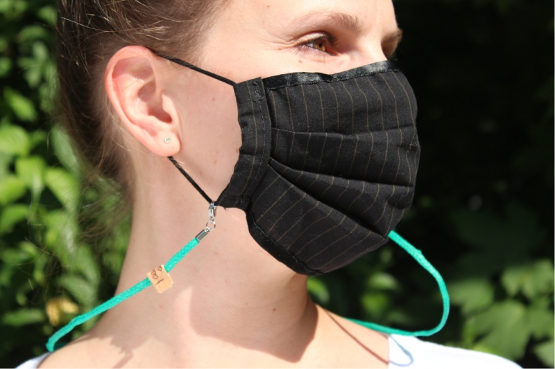 Preview: Mundschutz- oder Brillenkette grün